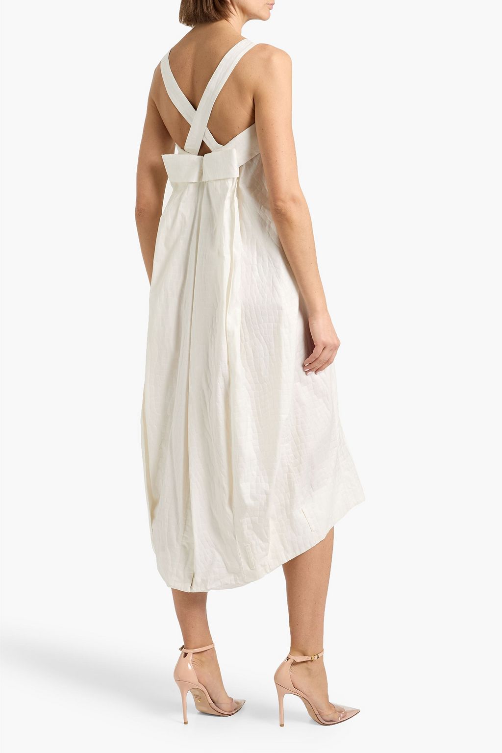 MAISON MARGIELA Asymmetric jacquard midi dress | THE OUTNET