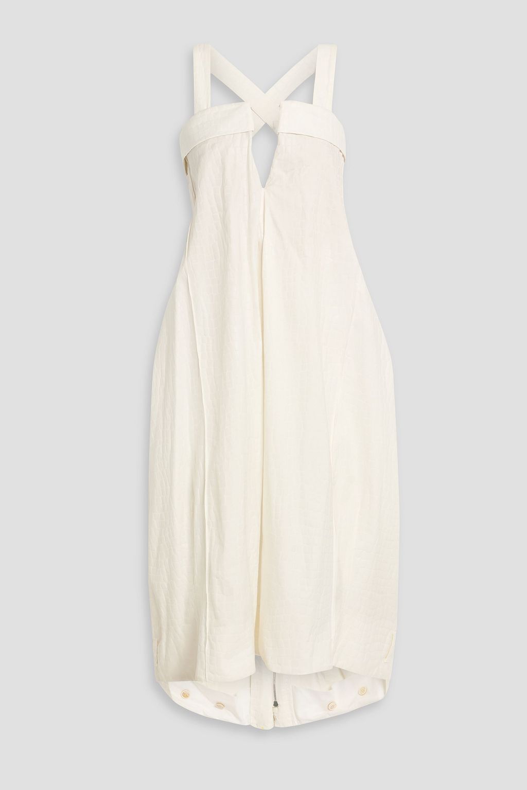 MAISON MARGIELA Asymmetric jacquard midi dress | THE OUTNET