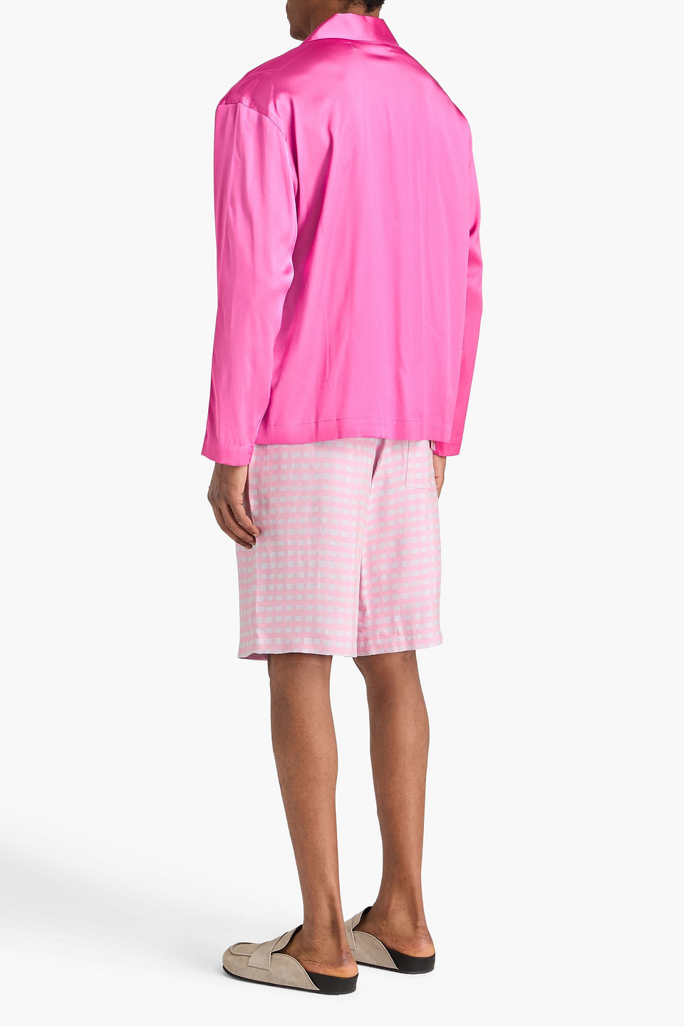  Jacquemus - Hemd Aus Glänzendem Twill - Pink - S 