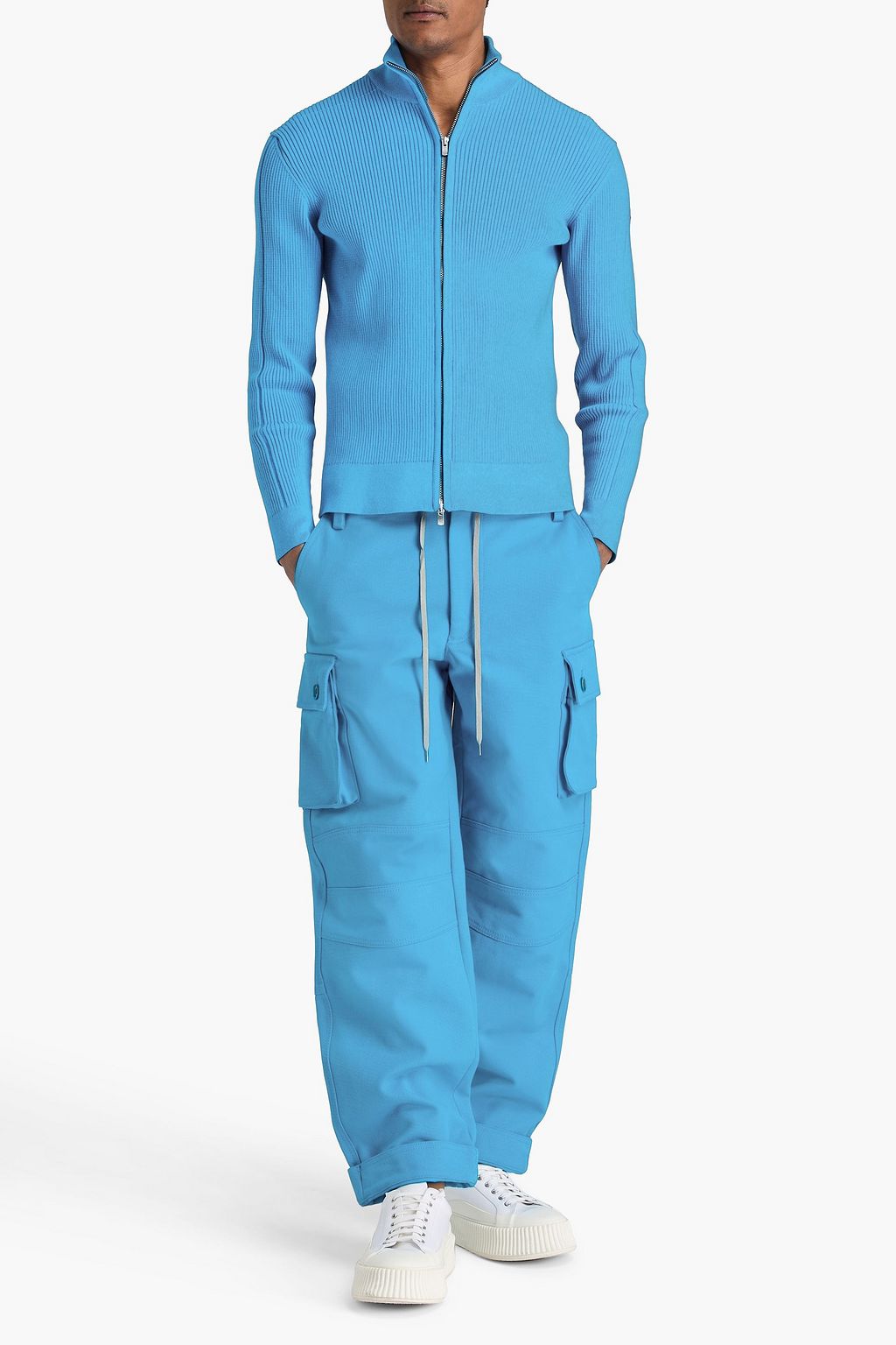 JACQUEMUS Frescu ribbed cotton-blend cardigan | THE OUTNET