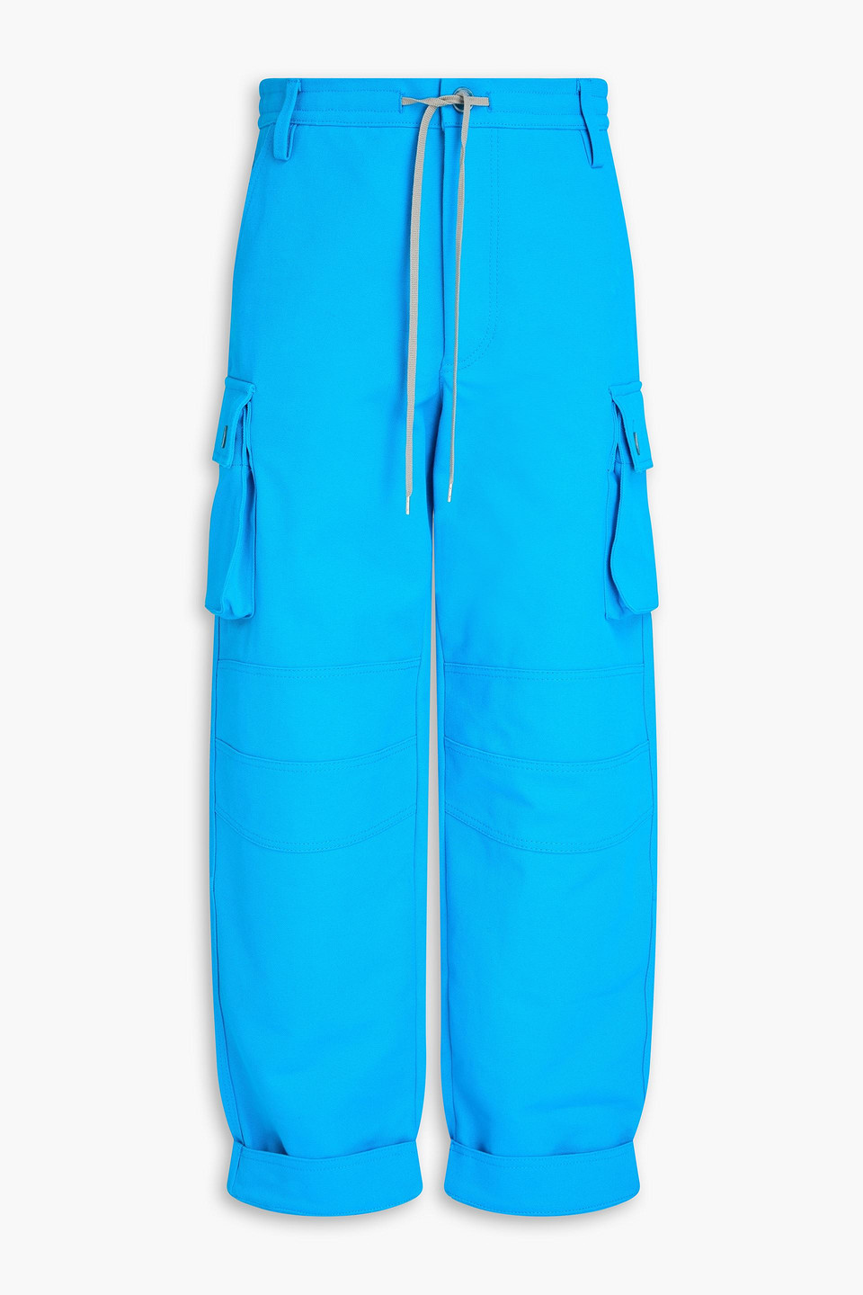 jacquemus - cotton-canvas cargo pants - blue - it 48