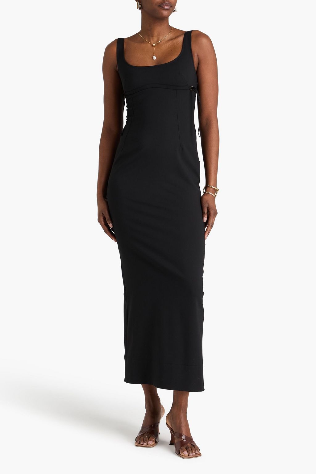 chinese dress ladies La Robe Drapeado Dress in Black main image 0
