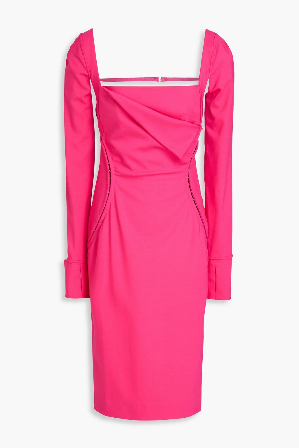 Cerro draped wool-blend dress - fuchsia - FR 32