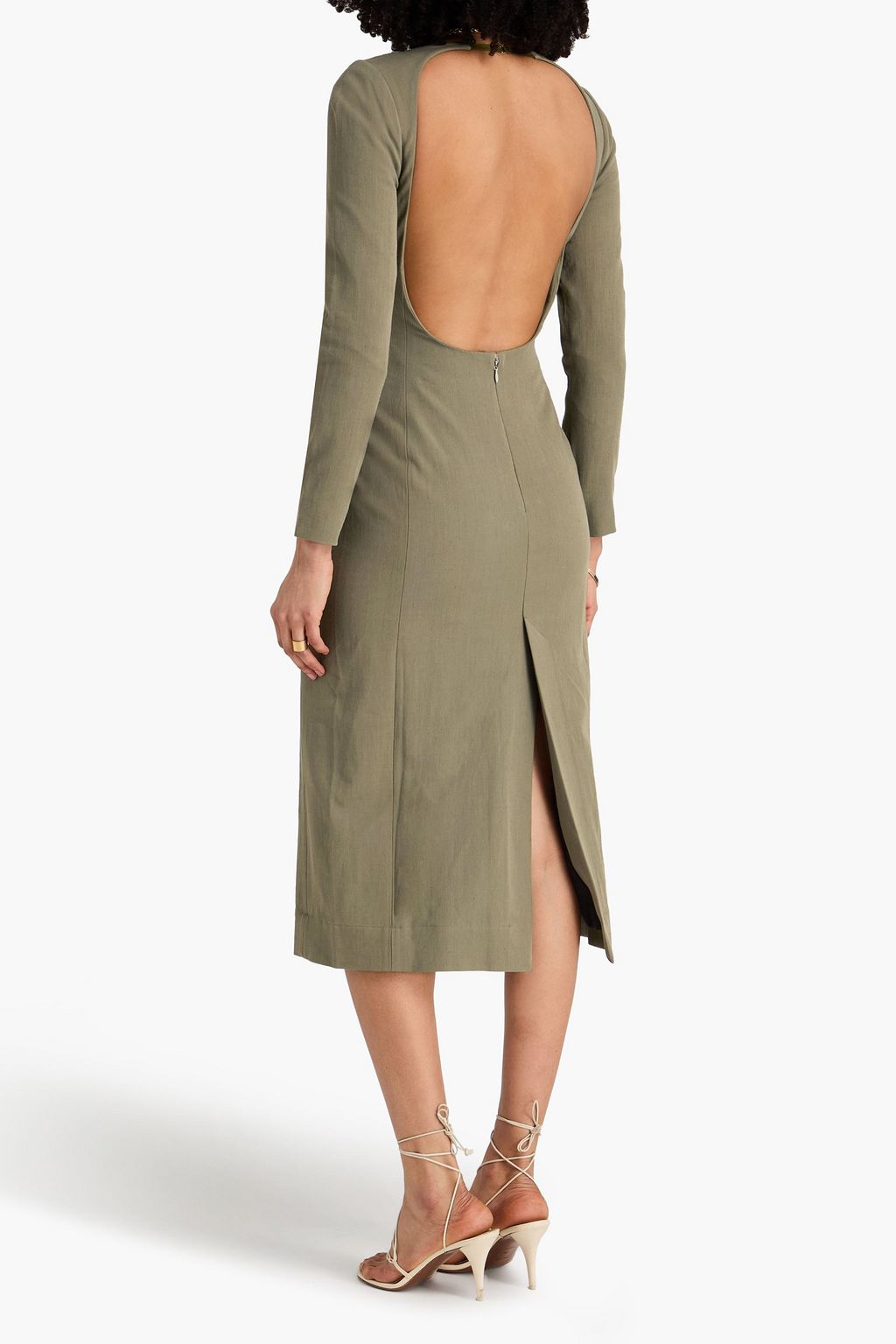 JACQUEMUS La Robe Terra Viscose And Linen Long Dress
