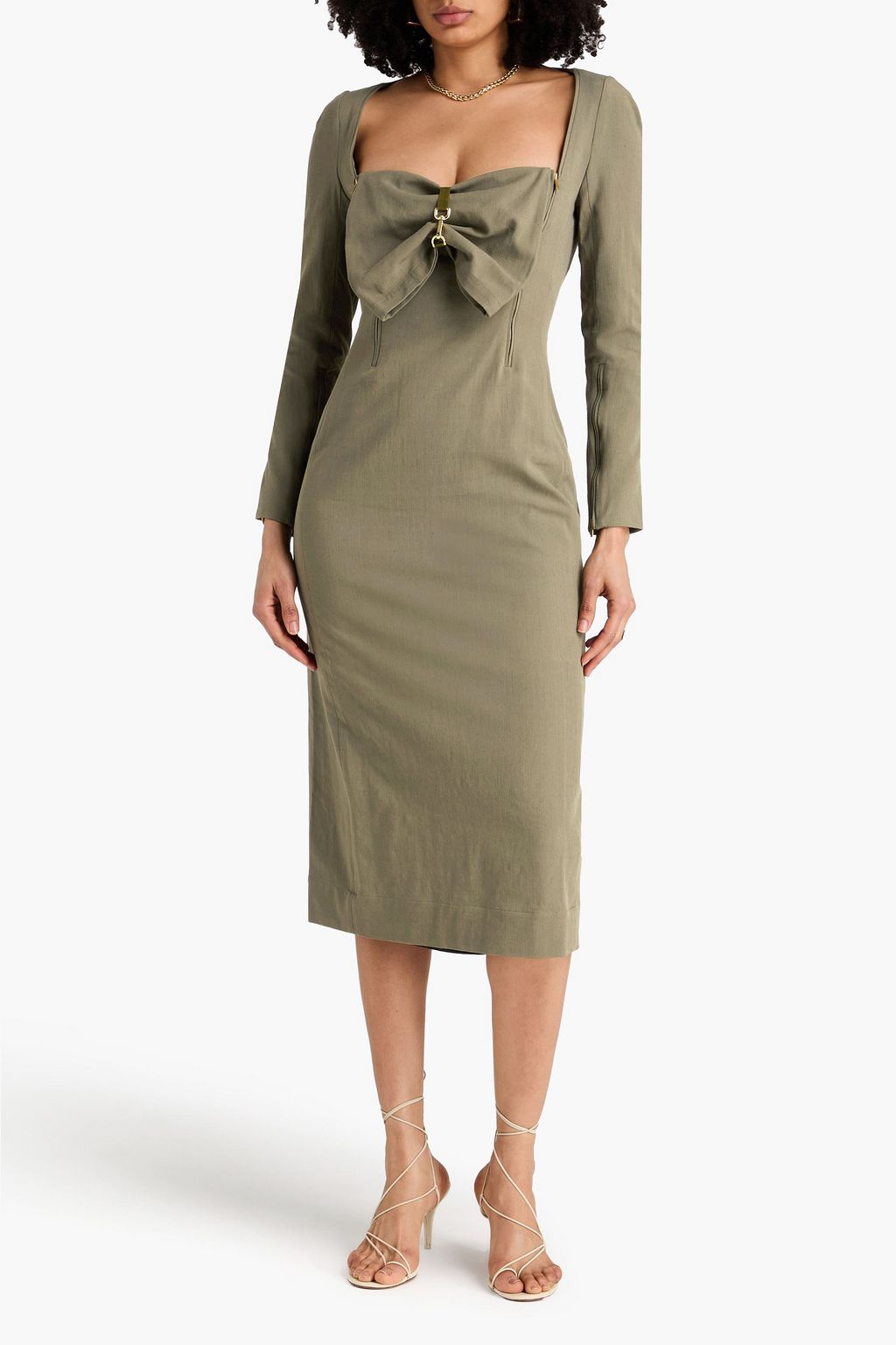 JACQUEMUS La Robe Terra Viscose And Linen Long Dress
