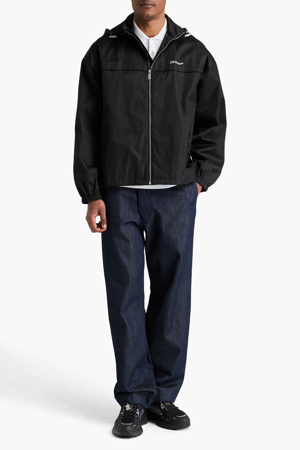  Off-white - Kapuzenjacke Aus Shell - Schwarz - It 46 
