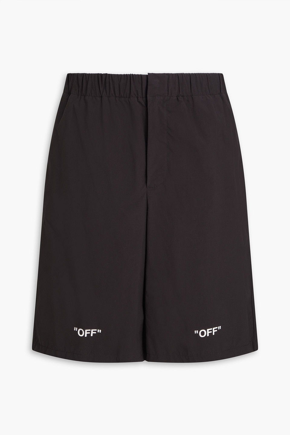 off-white - printed shell shorts - black - s