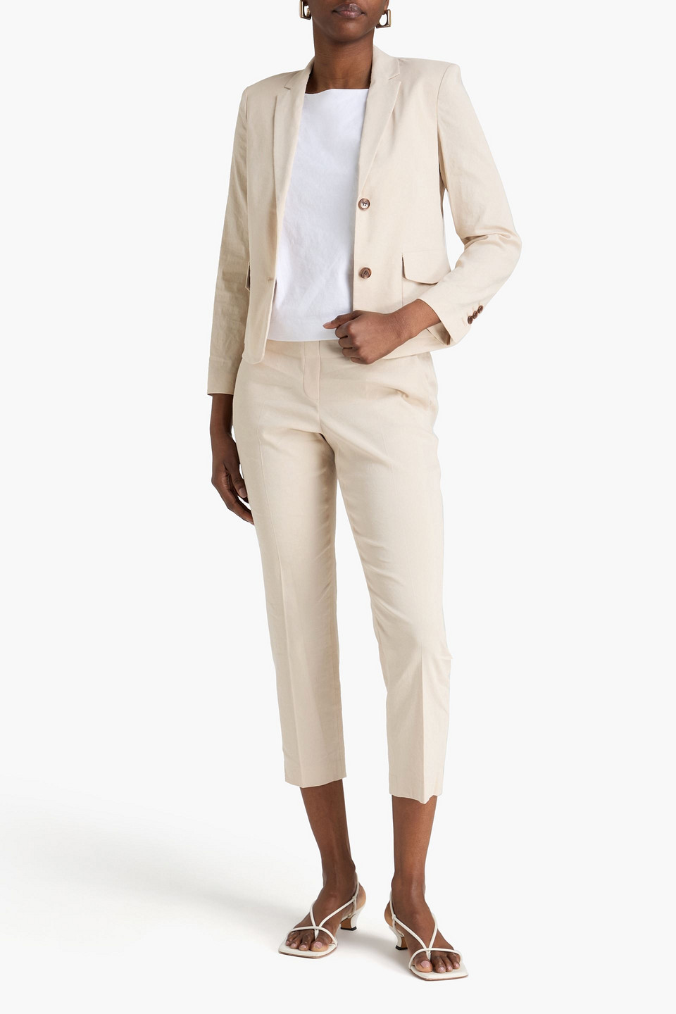  Theory - Blazer Aus Einer Leinenmischung - Neutral - Us 6 