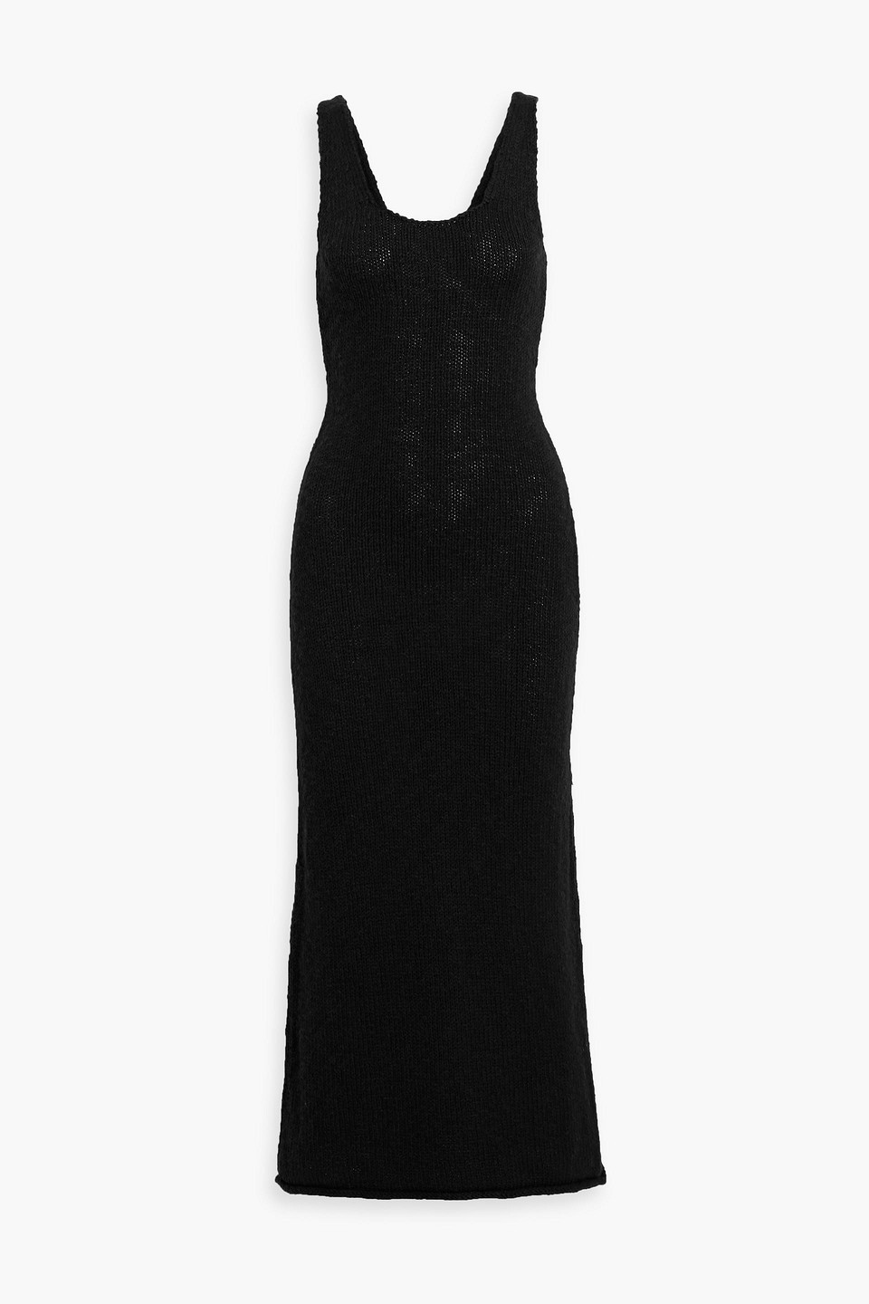 Alex Mill Serena Cotton Midi Dress In Black