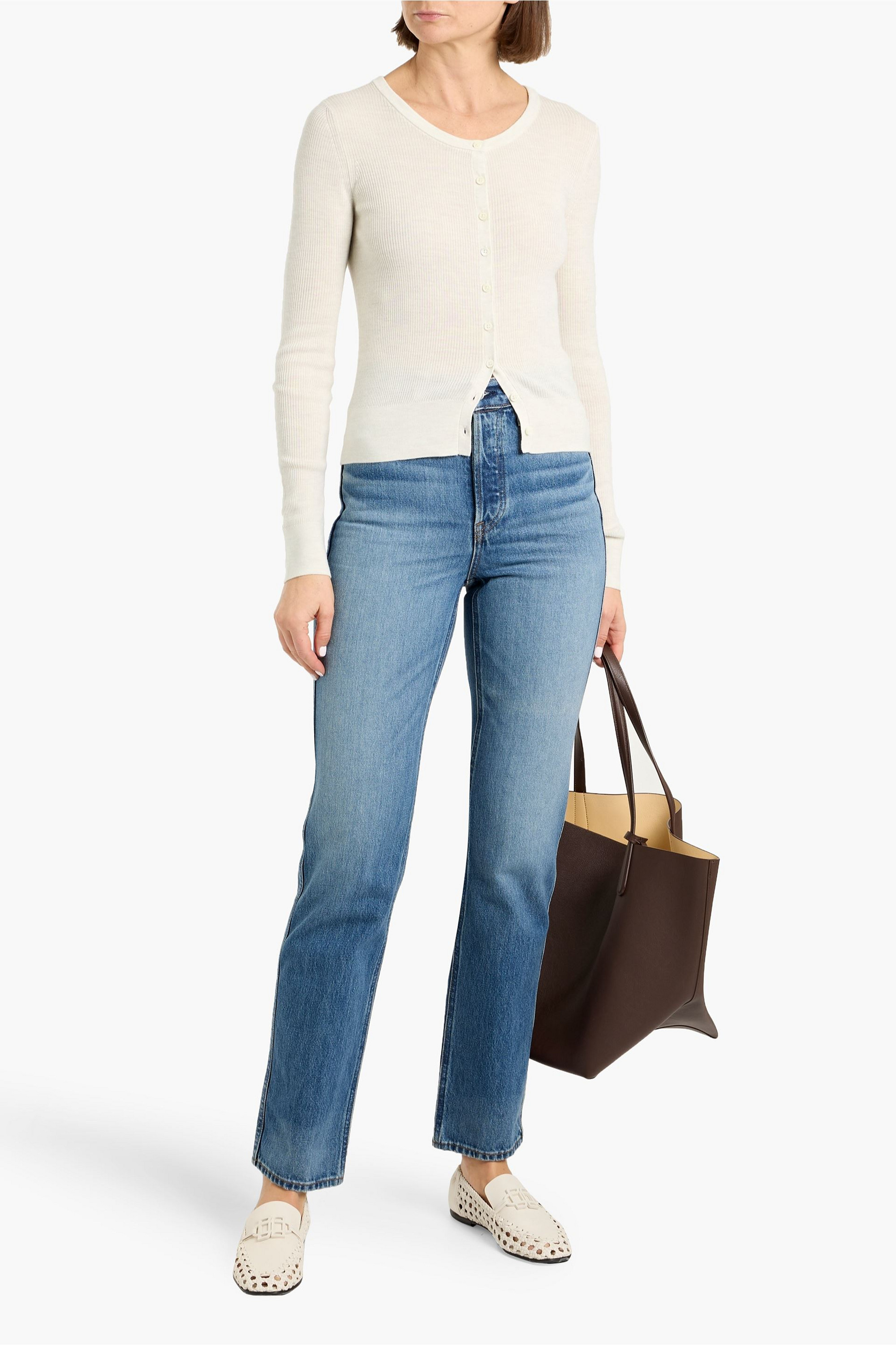 Alex Mill The Carla high-rise straight-leg jeans