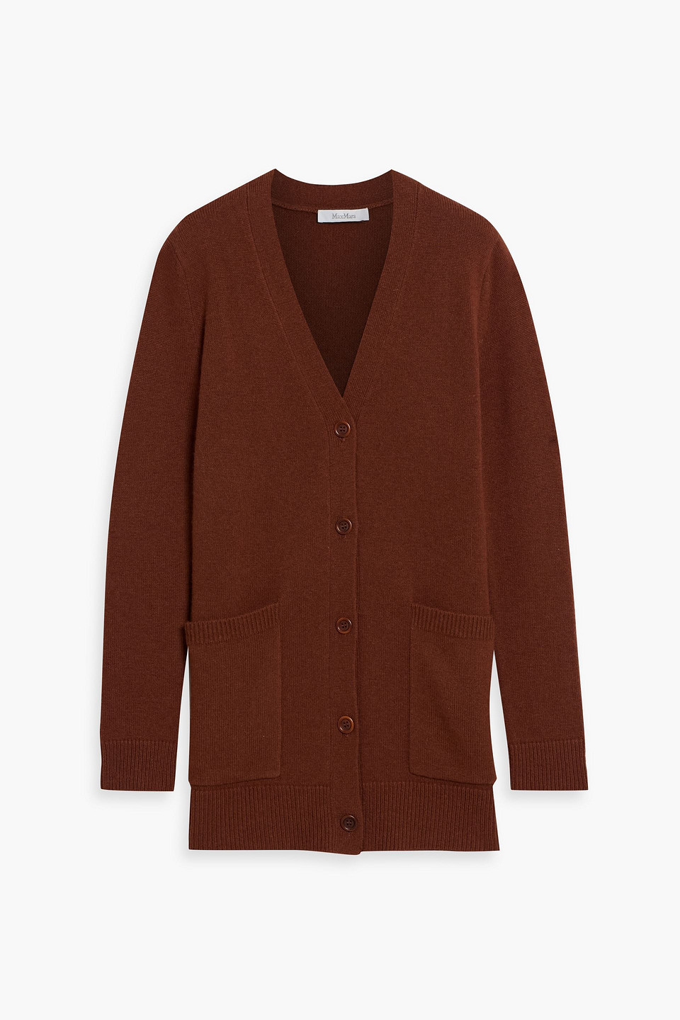 Max Mara Sequin-embellished Wool And Cashmere-blend Cardigan In Brown