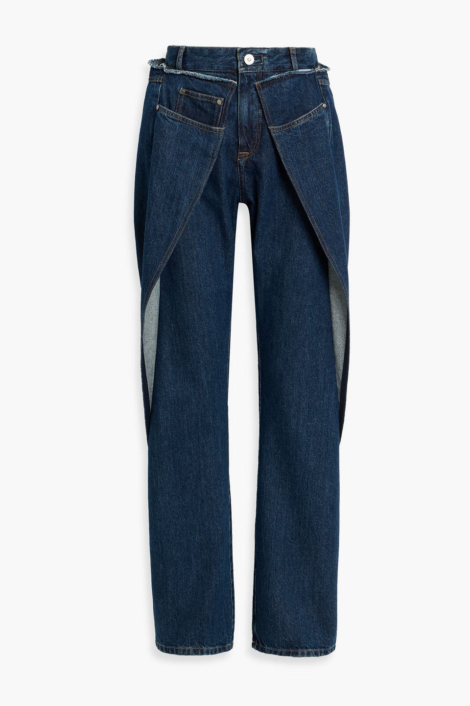 Bettter Layered High-rise Straight-leg Jeans In Blue