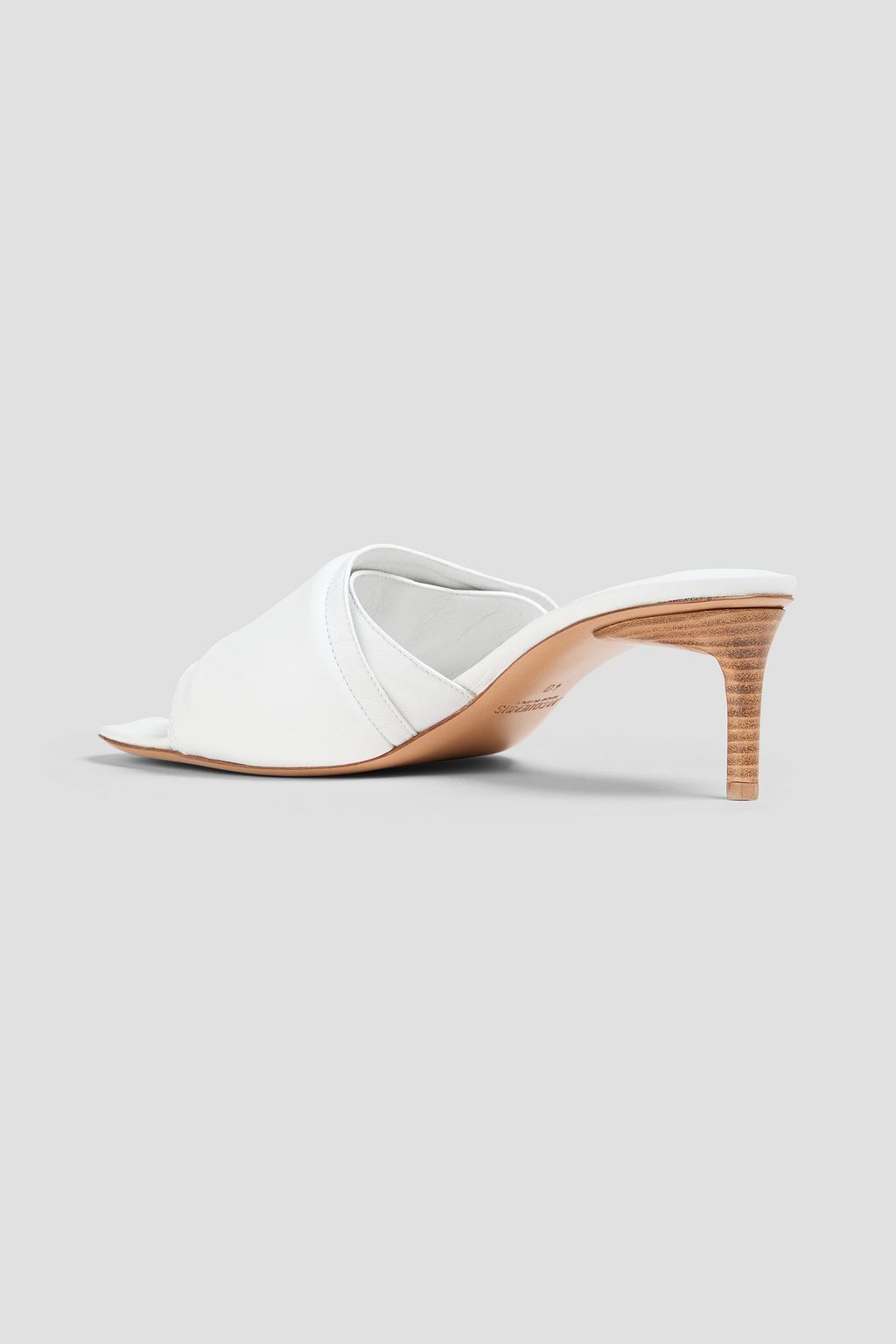 JACQUEMUS Piscine padded leather mules | THE OUTNET