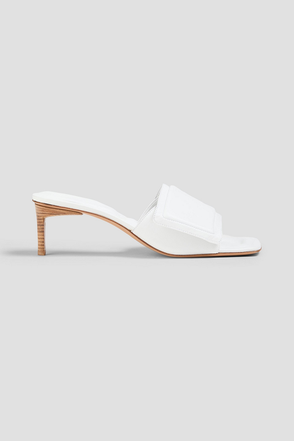 Jacquemus Piscine Padded Leather Mules In Multi