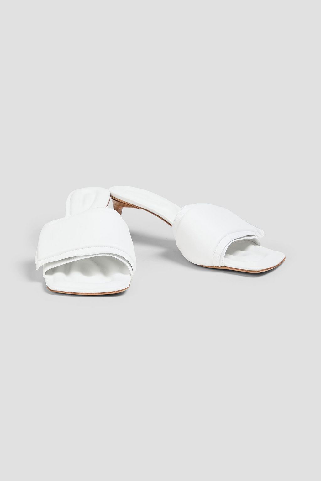 JACQUEMUS Piscine padded leather mules | THE OUTNET