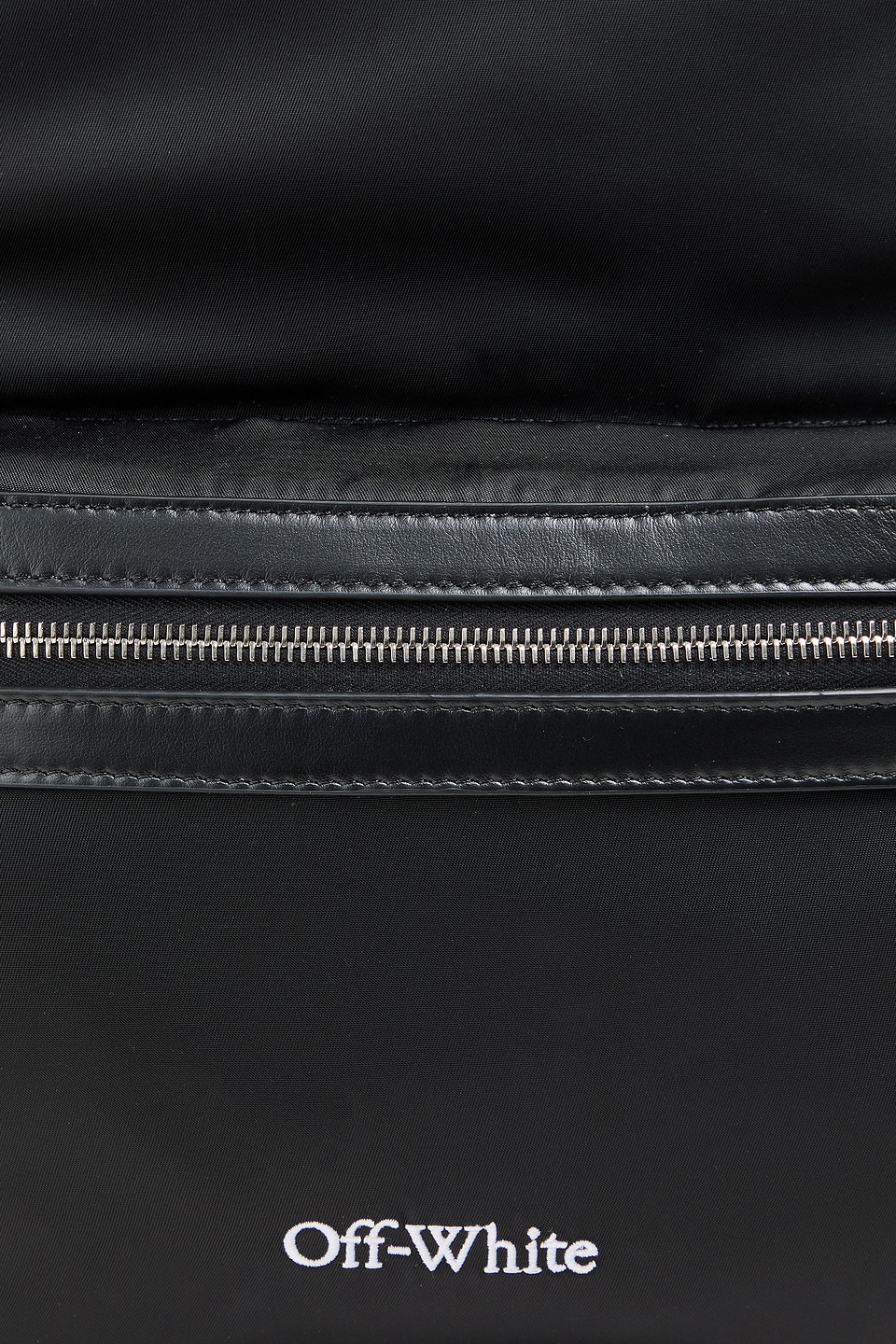 Off-white Core Leather-trimmed Shell Backpack In Black