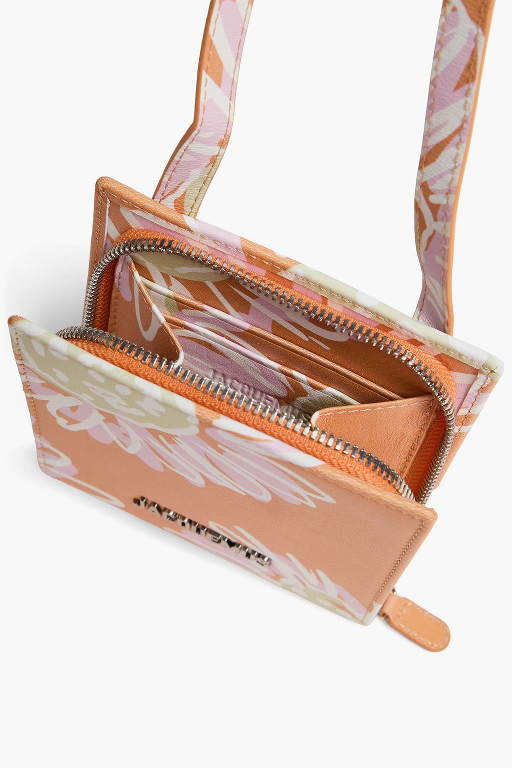 JACQUEMUS Le Gadjo floral-print leather wallet | THE OUTNET