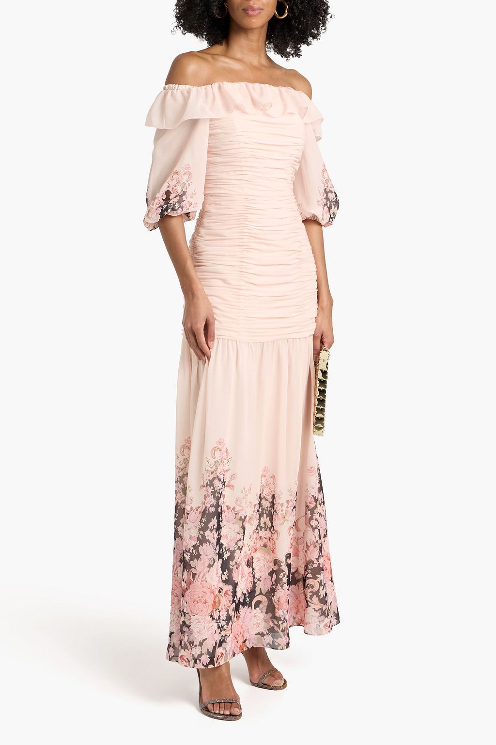 sachin and babi light blue dress 2025 beach themed elegant shoulder chiffon maxi dress women