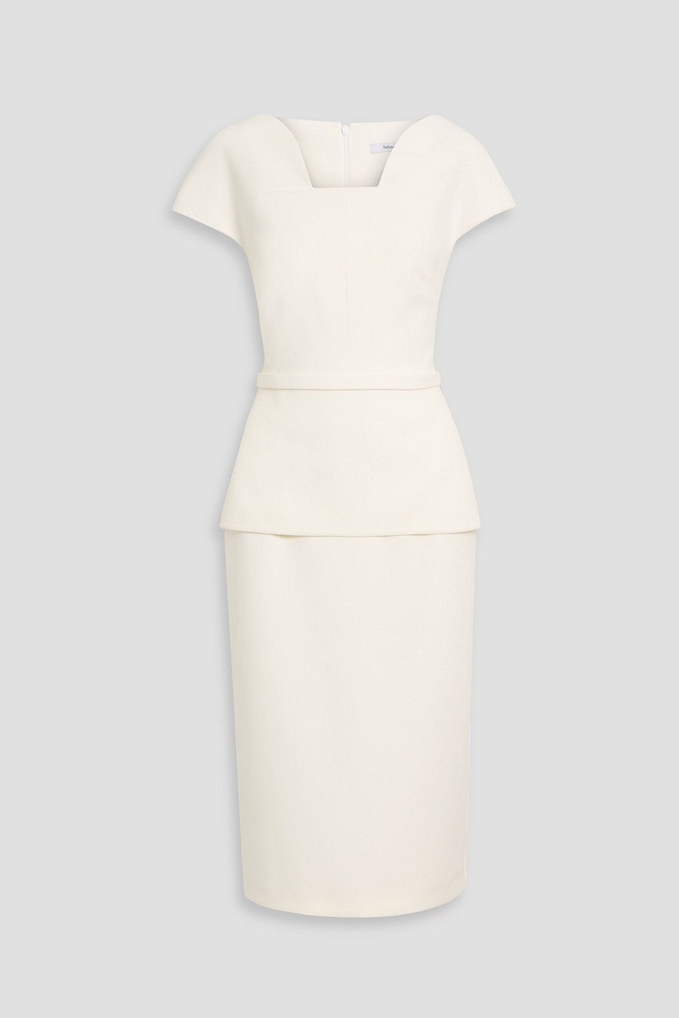 Safiyaa Paneled Stretch-crepe Midi Dress In Animal Print