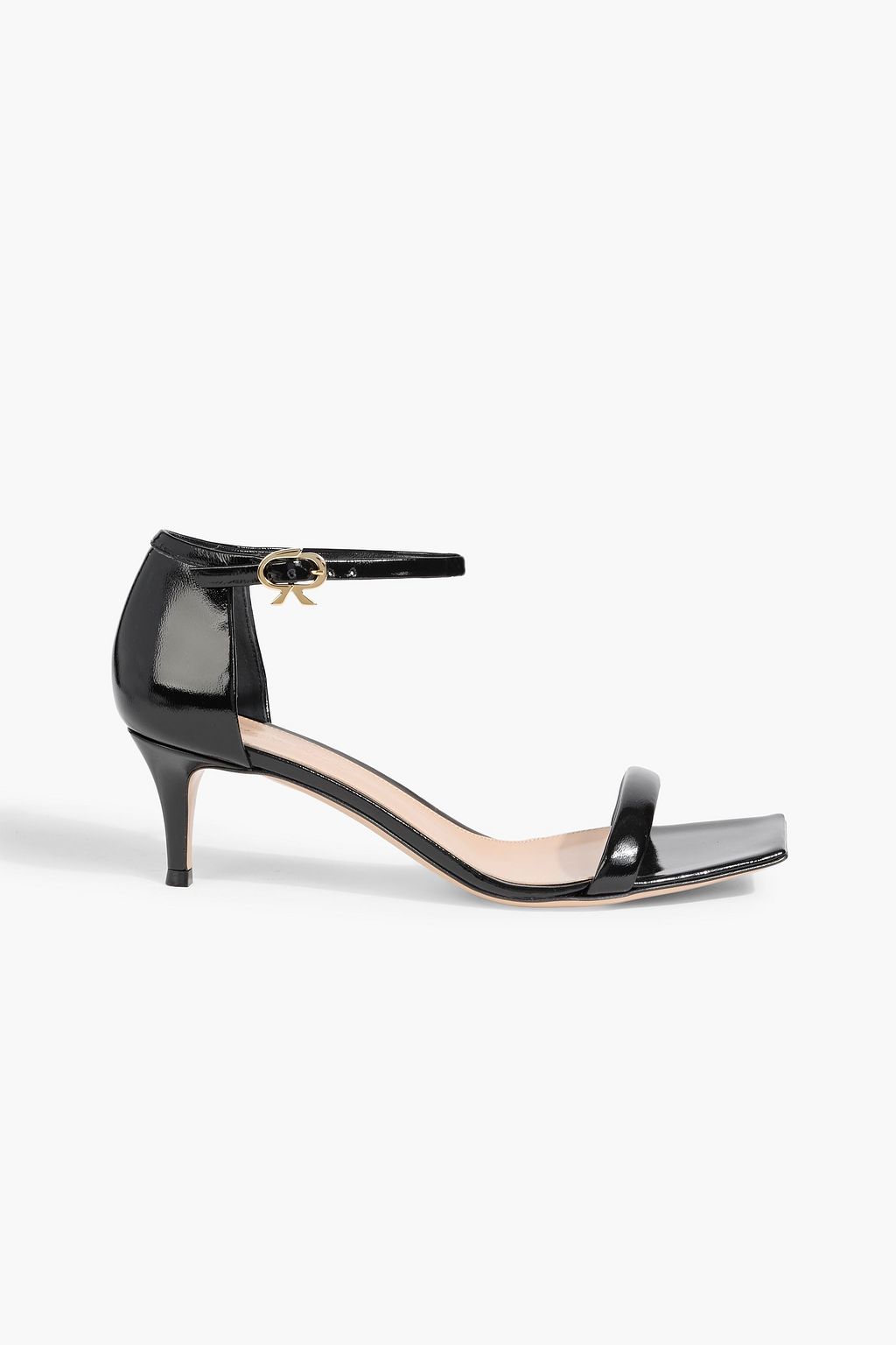 GIANVITO ROSSI Rhys 55 glossed-leather sandals | THE OUTNET