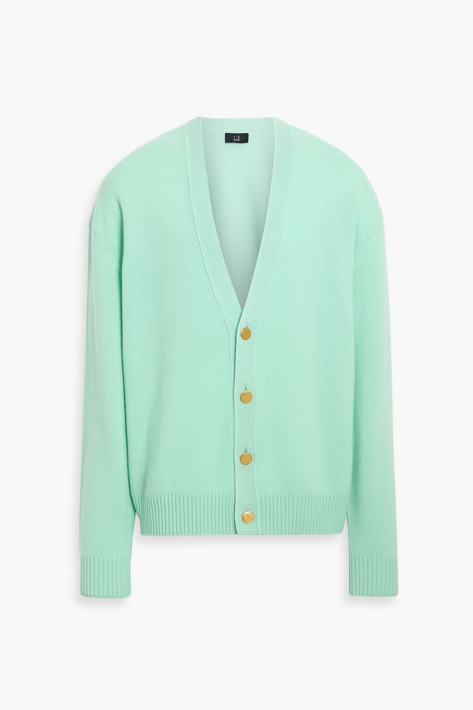 dunhill - cashmere cardigan - green - l
