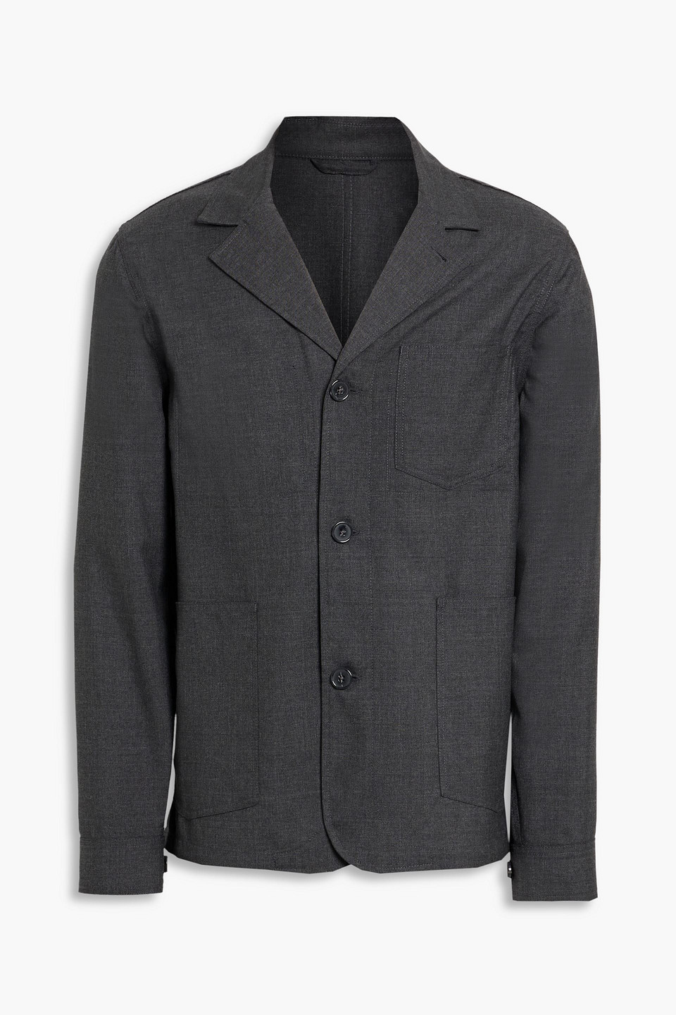 officine générale - simeon wool jacket - gray - s