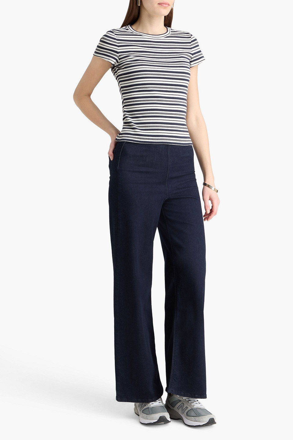  Rag & Bone - Hoch Sitzende Schlagjeans „serena“ - Blau - Xs 