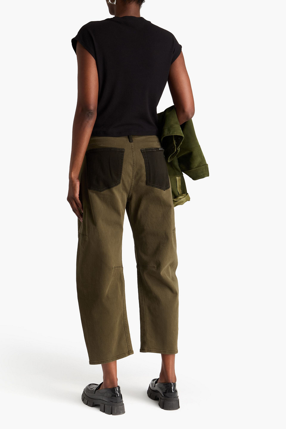  Rag & Bone - Hoch Sitzende Cropped Barrel-jeans „chase“ - Grün - 24 