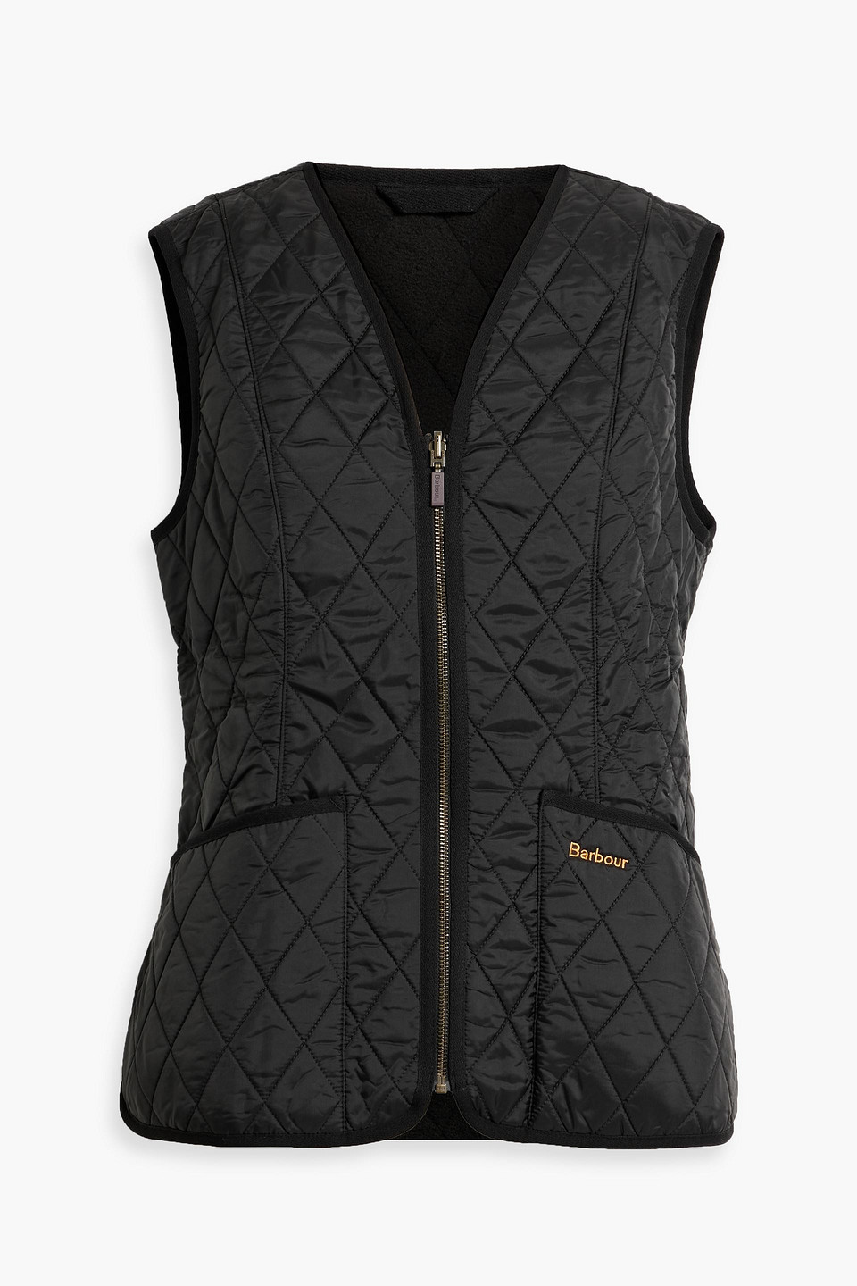 Barbour Betty Quilted Shell Vest In Black