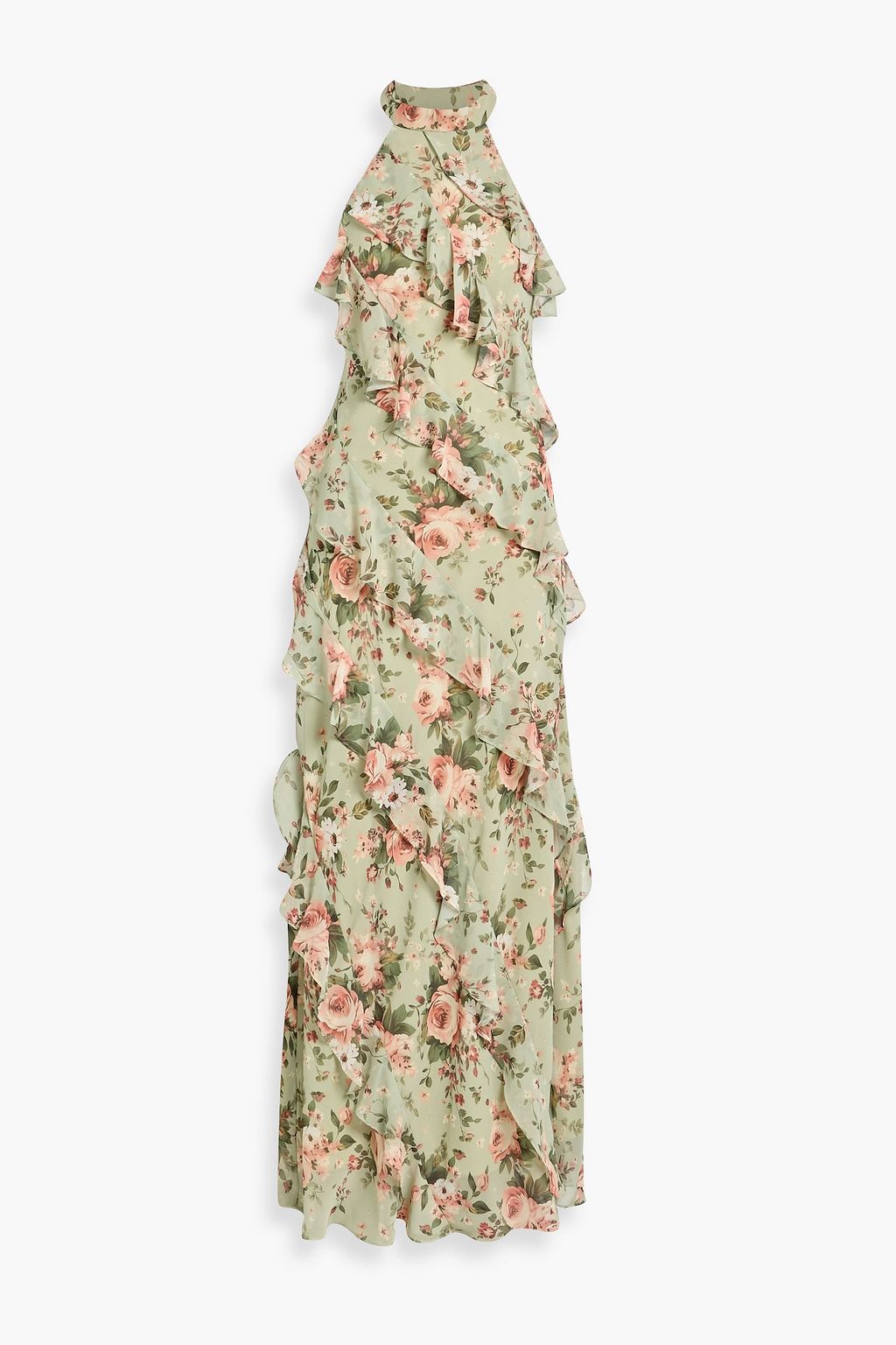 dress floral chiffon polyester Jovani 47282