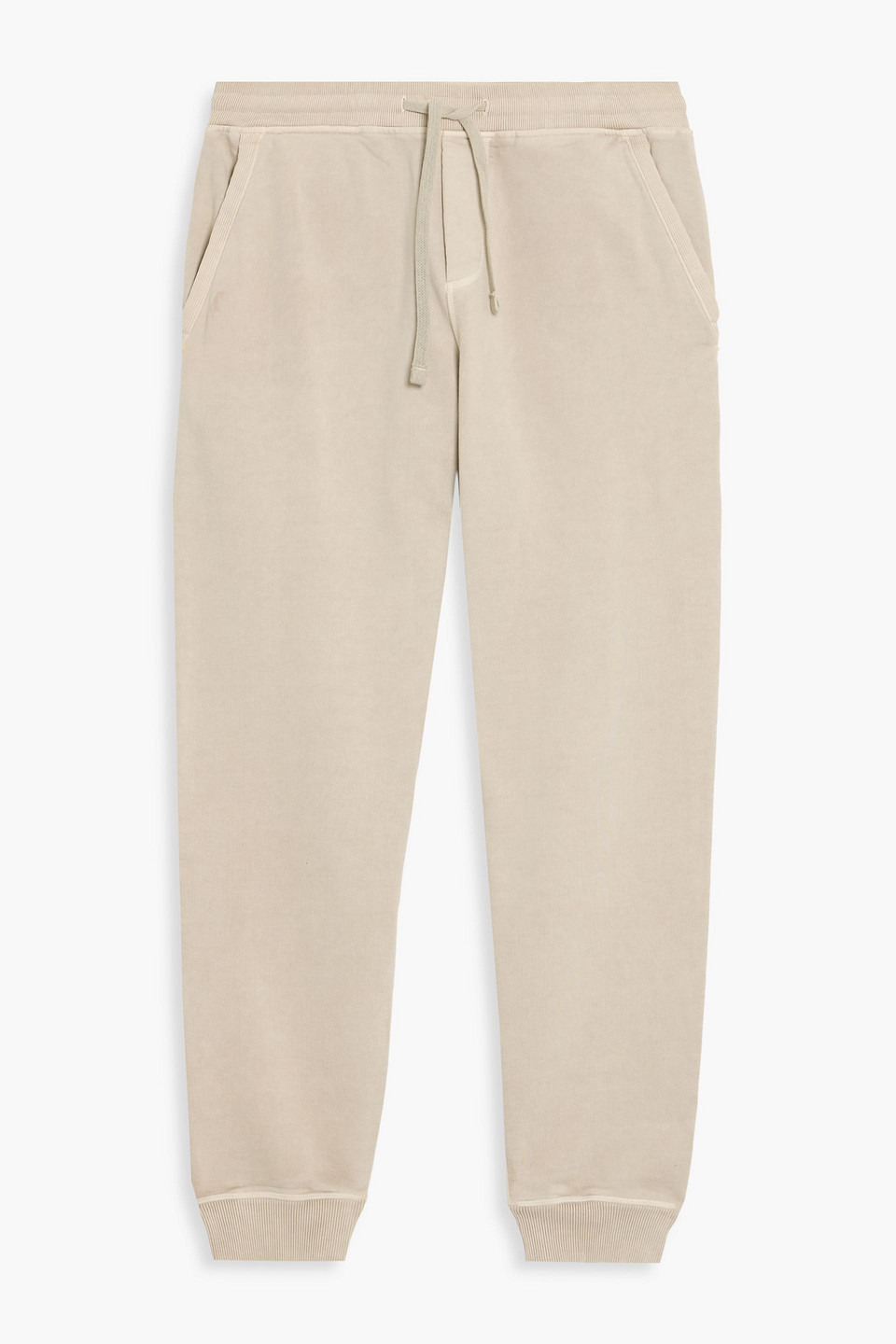 orlebar brown - duxbury french cotton-terry sweatpants - neutral - l