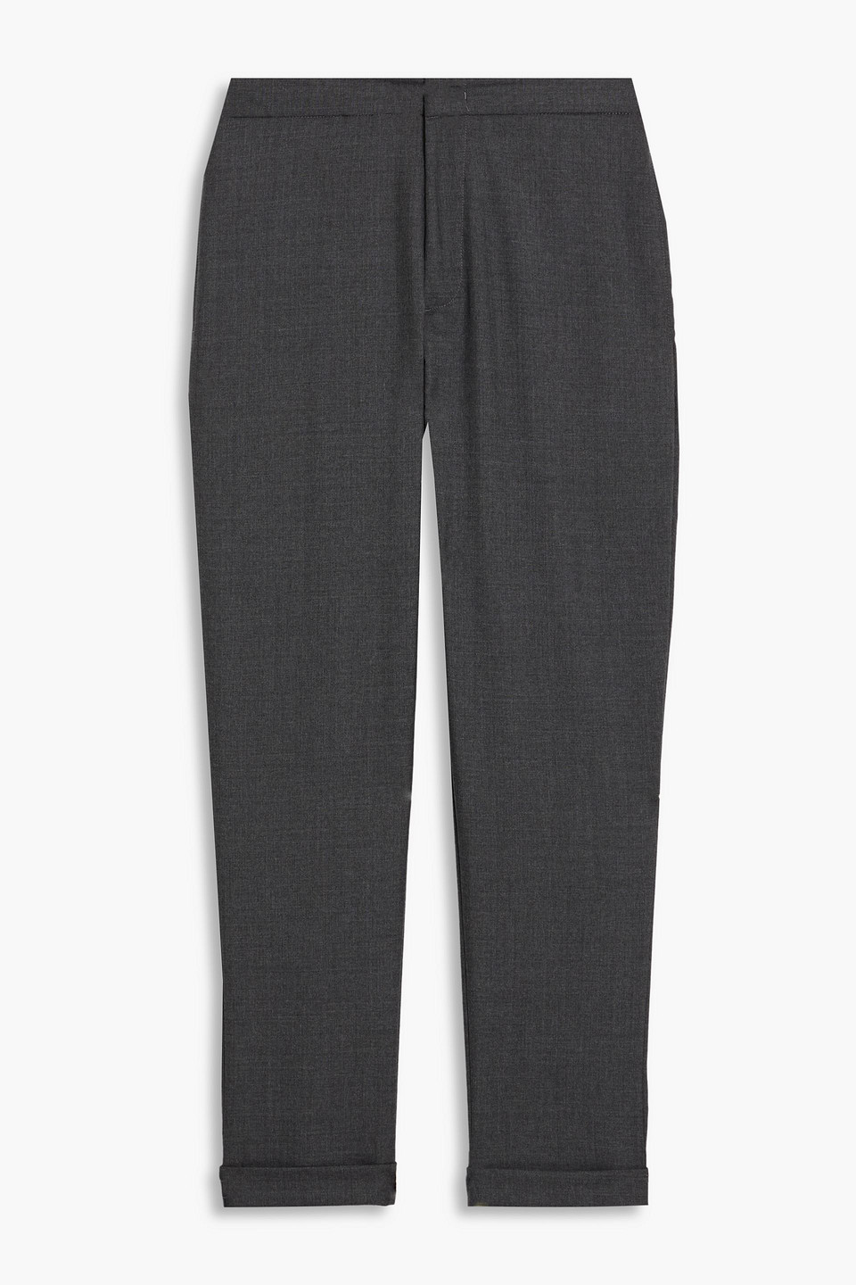 officine générale - tapered grain de poudre wool pants - gray - it 46