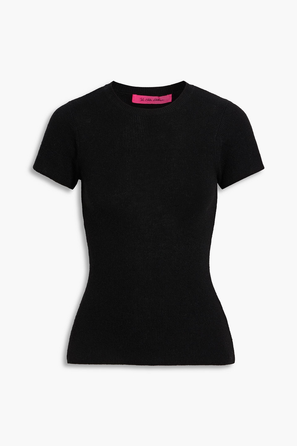 the elder statesman - delicash cashmere and silk-blend t-shirt - black - l
