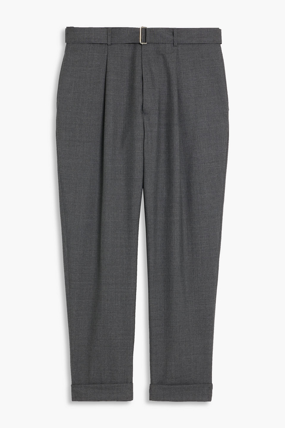 officine générale - tapered pleated wool pants - gray - it 54