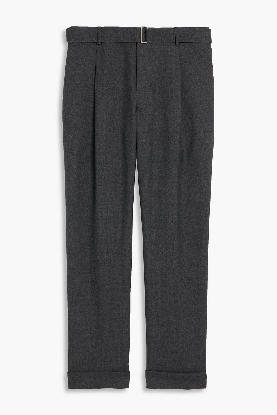 officine générale - tapered pleated wool pants - gray - it 54