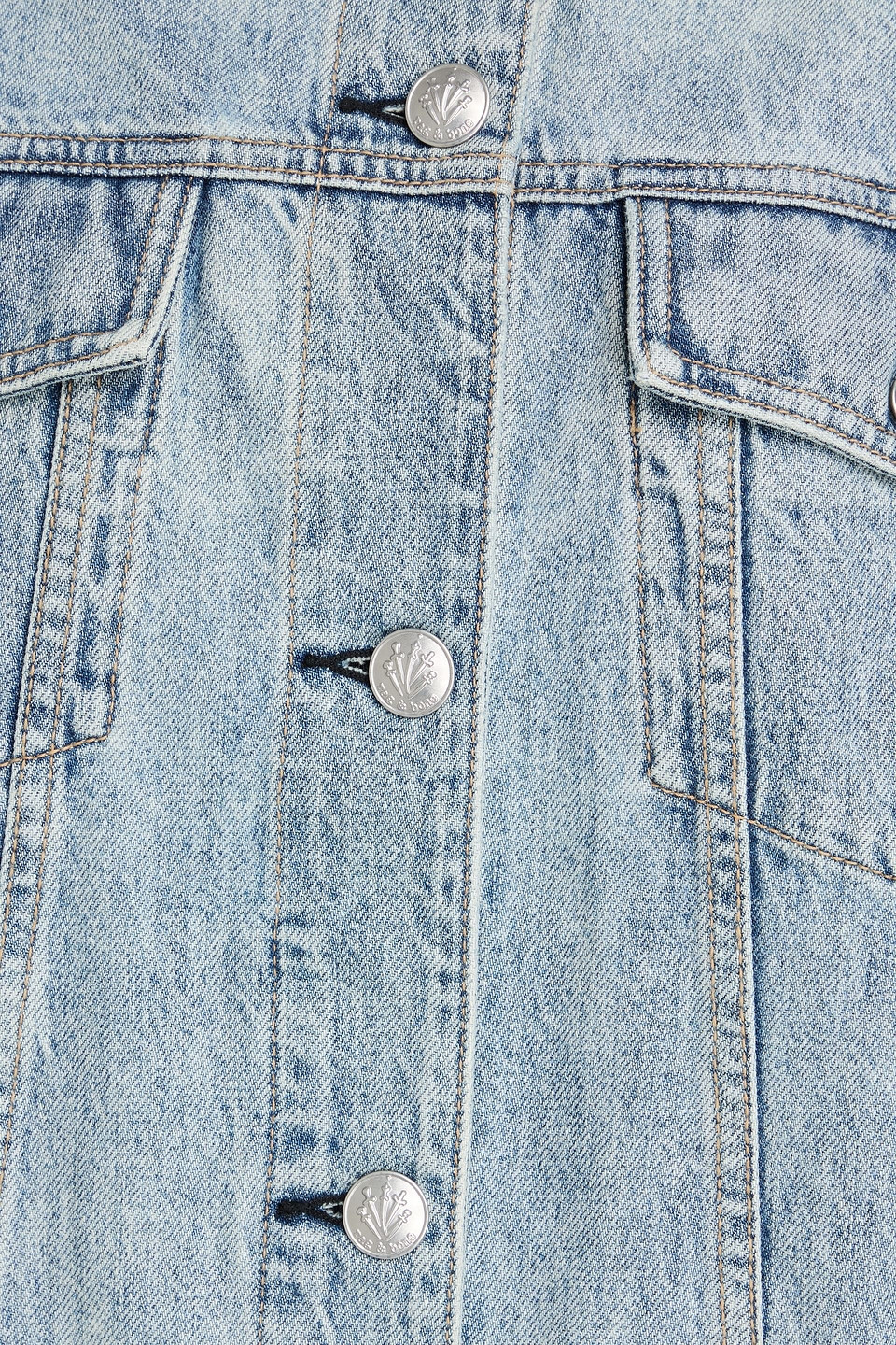Rag & Bone Ryan Paneled Denim Jacket In Blue