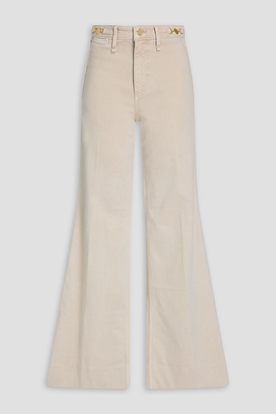 rag & bone - skylar high-rise flared jeans - white - 26