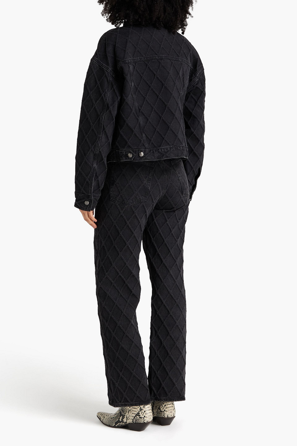  Rag & Bone - Ryan Denim Jacket - Black - Xxs 