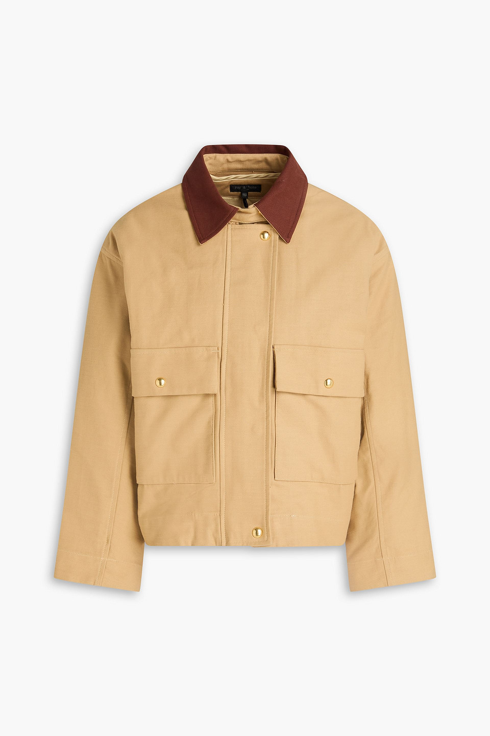 rag & bone - nonie cotton-canvas jacket - neutral - m
