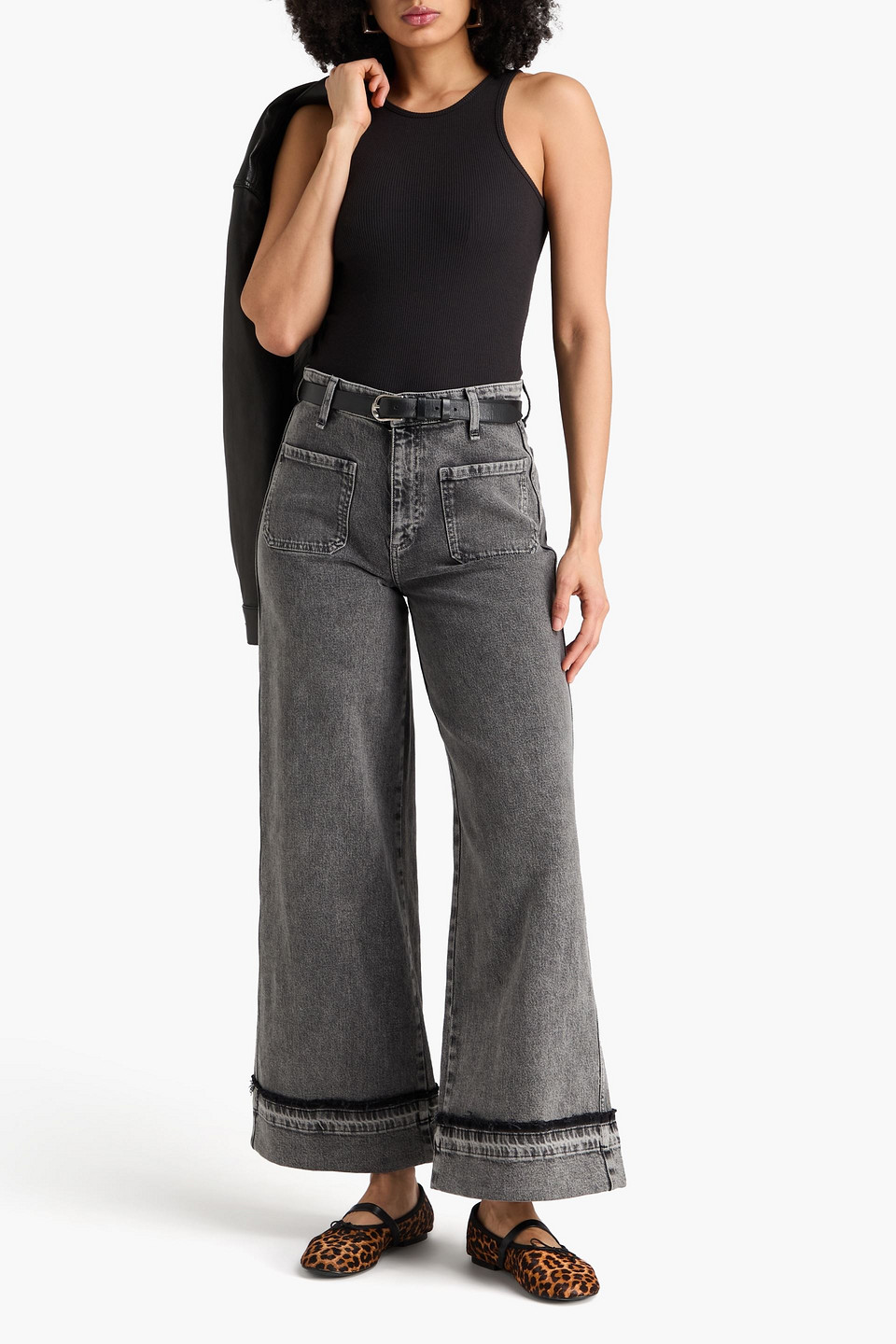  Rag & Bone - Tanktop „essential“ Aus Jersey Aus Einer Gerippten Pima-baumwollmischung - Schwarz - Xxs 