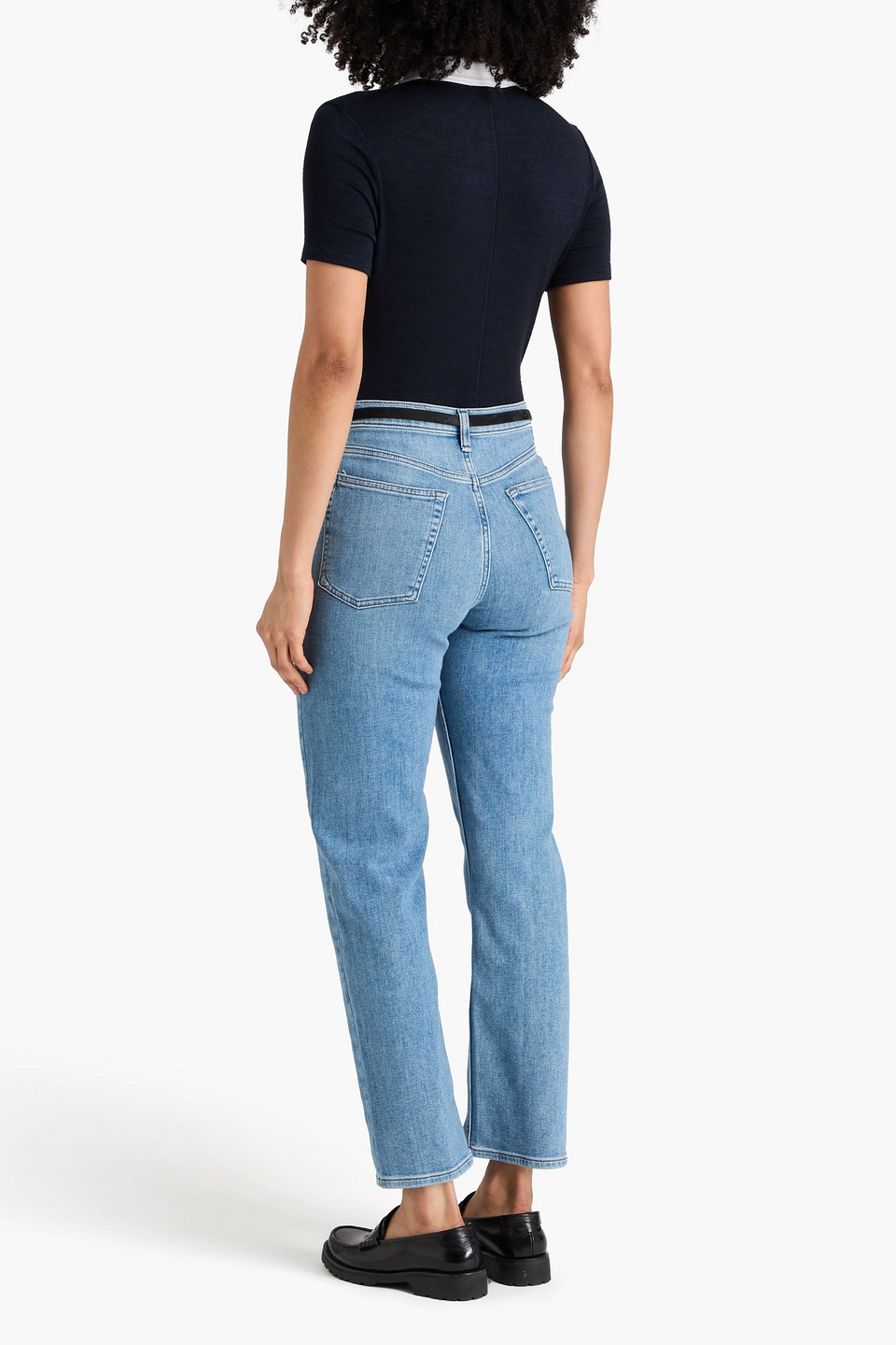  Rag & Bone - Poloshirt Aus Stretch-strick - Blau - Xxs 