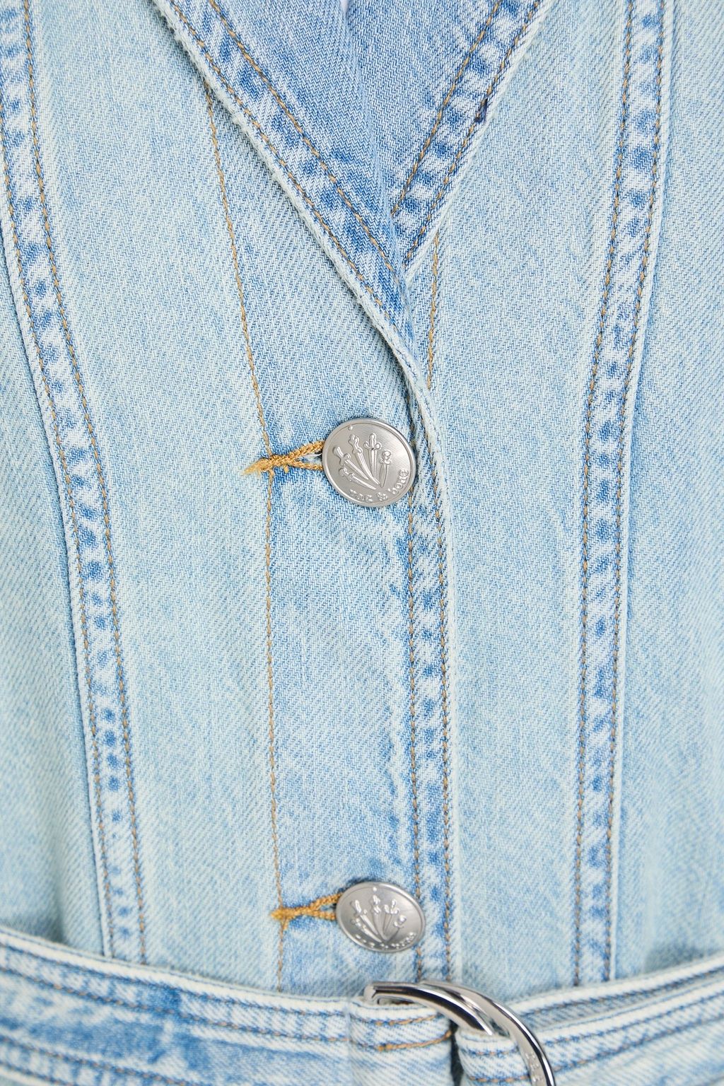 rag and bone denim shirt dress RAG & BONE Renata belted denim mini shirt dress