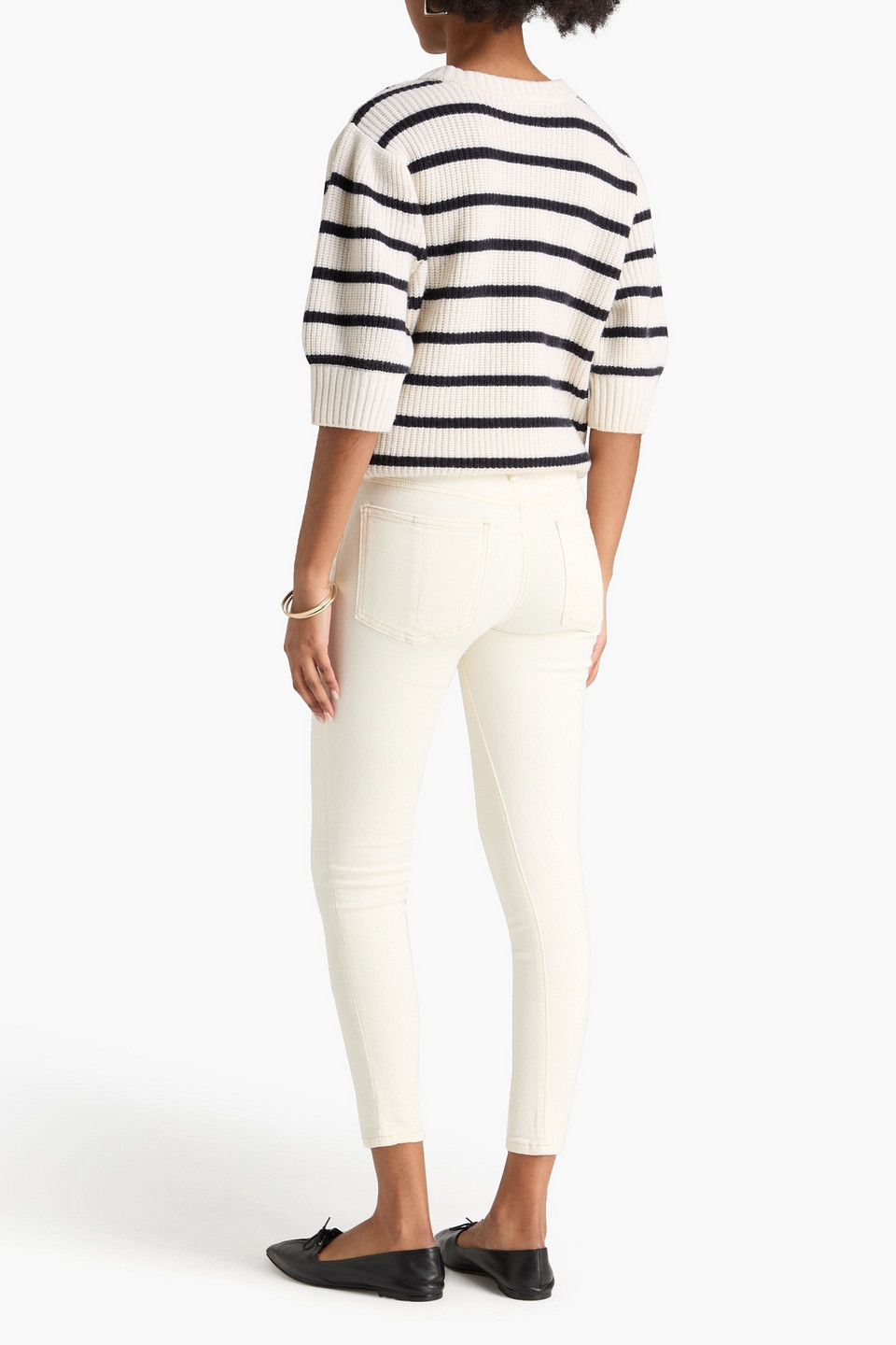 Rag & Bone - Halbhohe Cropped Skinny Jeans „cate“ - Weiß - 24 