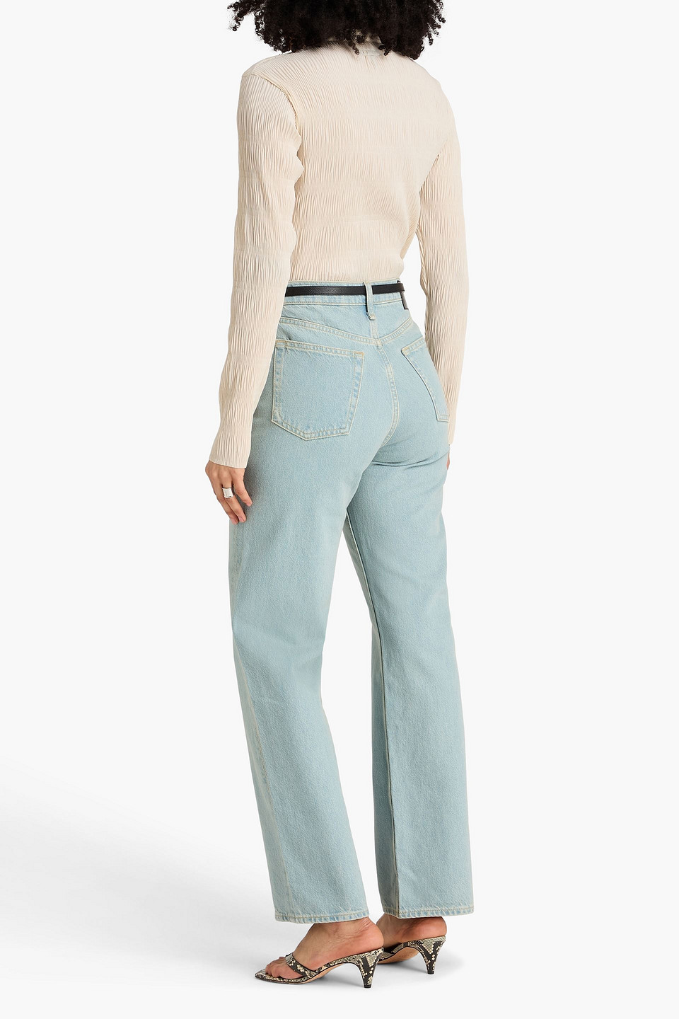  Rag & Bone - Hemd „belle“ Aus Plissiertem Crêpe De Chine - Weiß - Xs 
