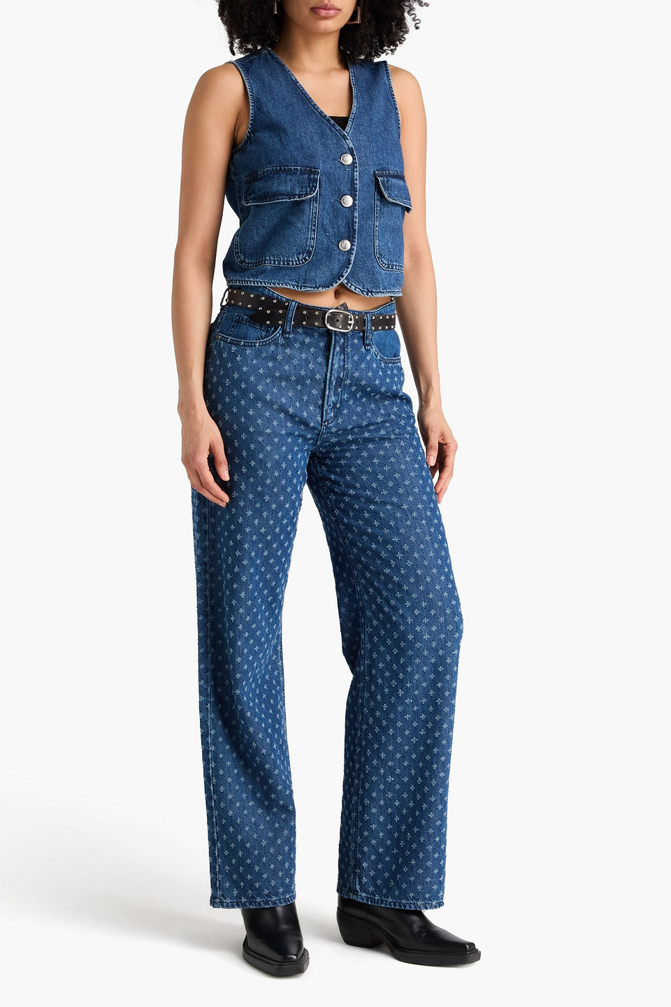  Rag & Bone - Tamar Denim Vest - Blue - Xxs 
