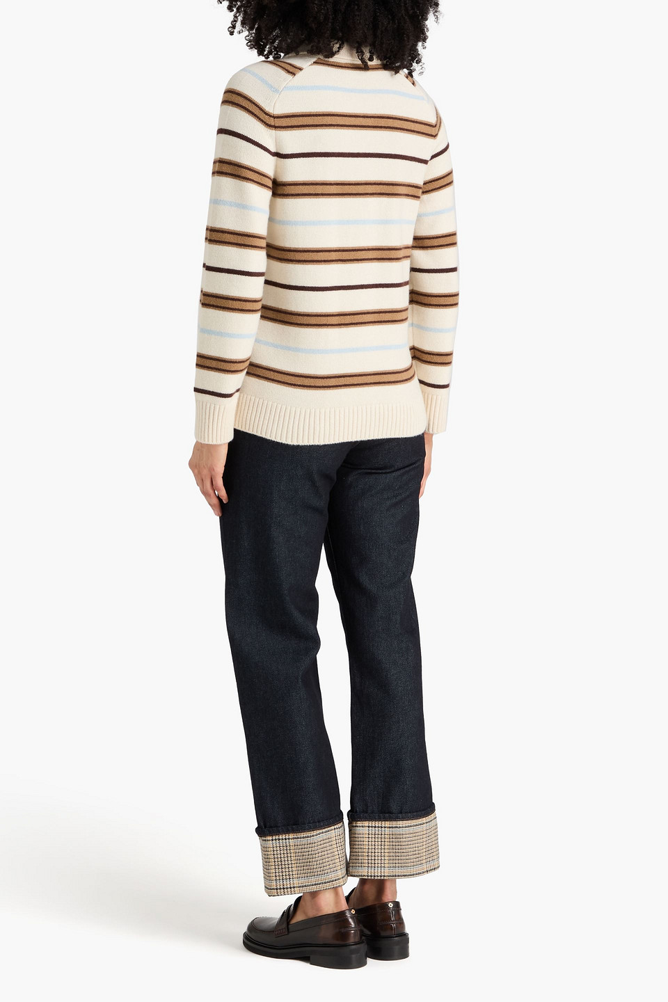  Rag & Bone - Peggy Striped Wool Cardigan - White - Xxs 