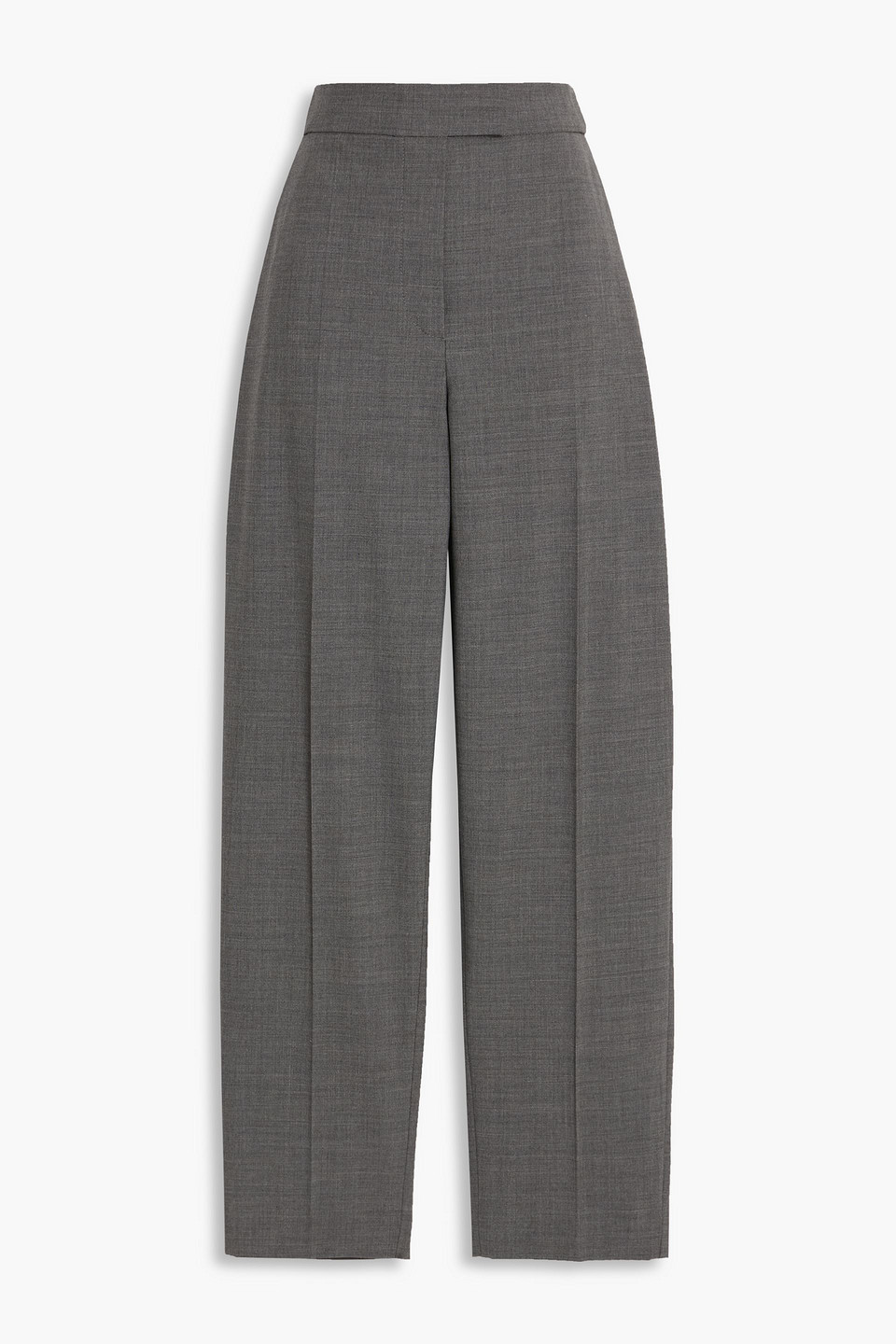 Brunello Cucinelli Wool-blend Tapered Pants In Gray