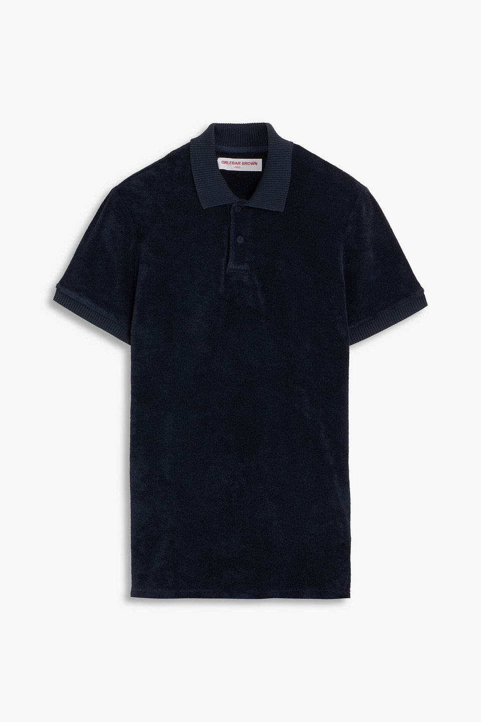 orlebar brown - jarrett cotton-terry polo shirt - blue - xs