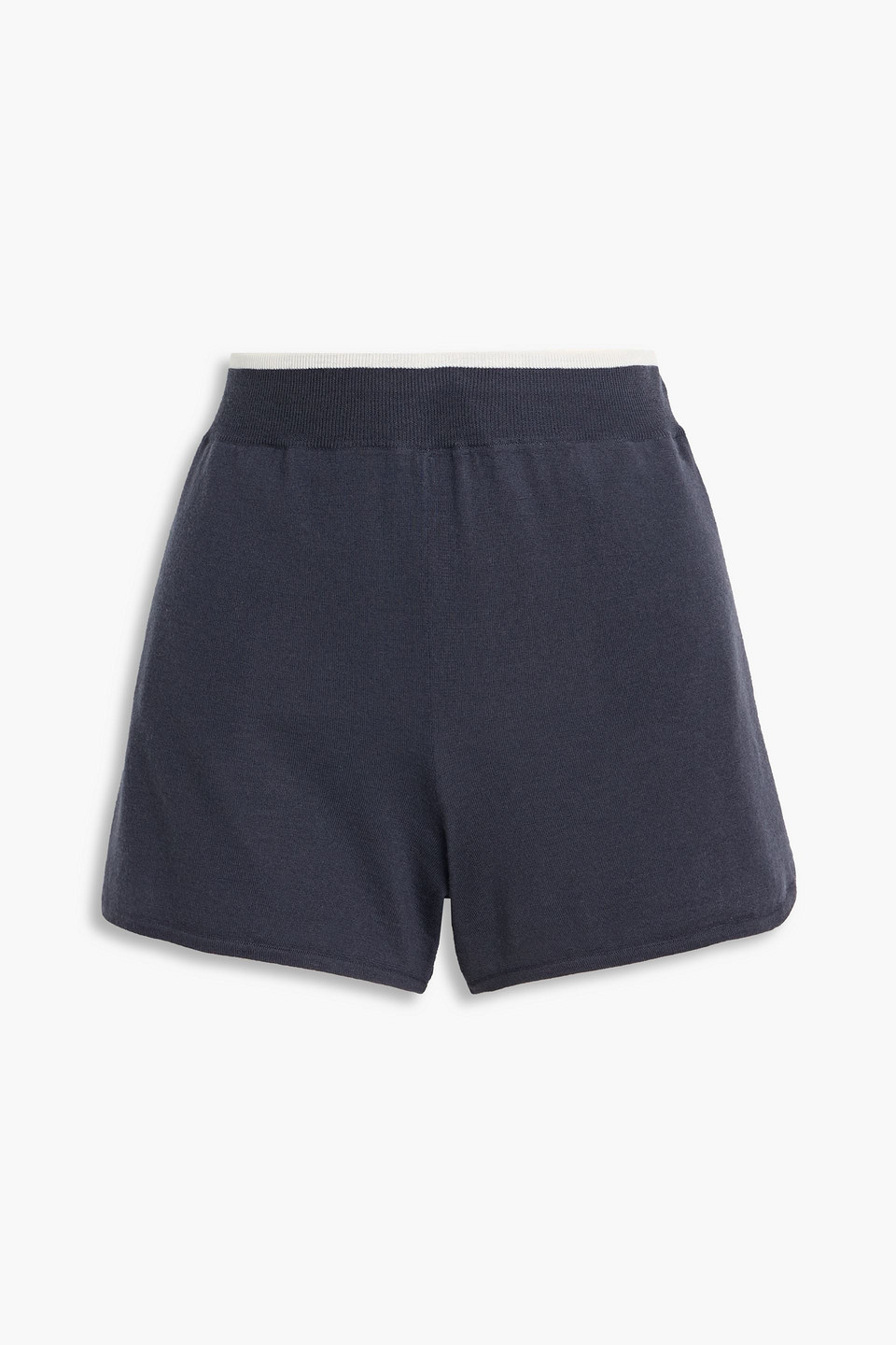 Brunello Cucinelli Wool And Cashmere-blend Shorts In Blue