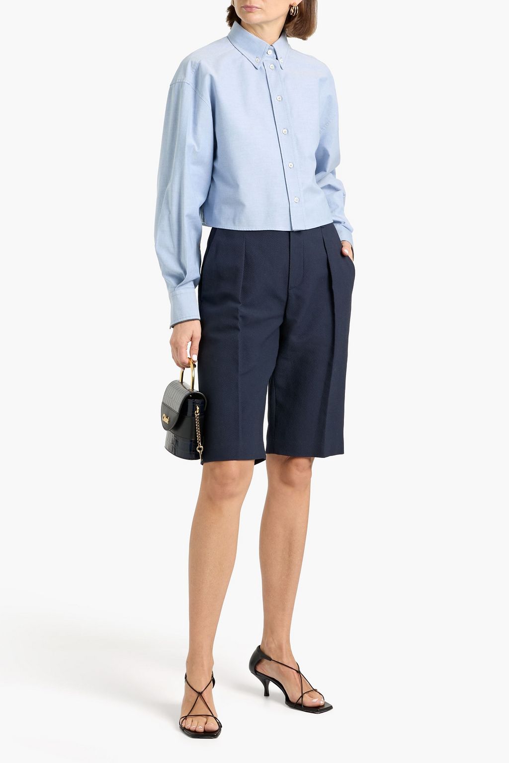 BRUNELLO CUCINELLI Cotton-blend poplin shirt | THE OUTNET